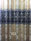 Three-sided jacquard blackout curtains undefined